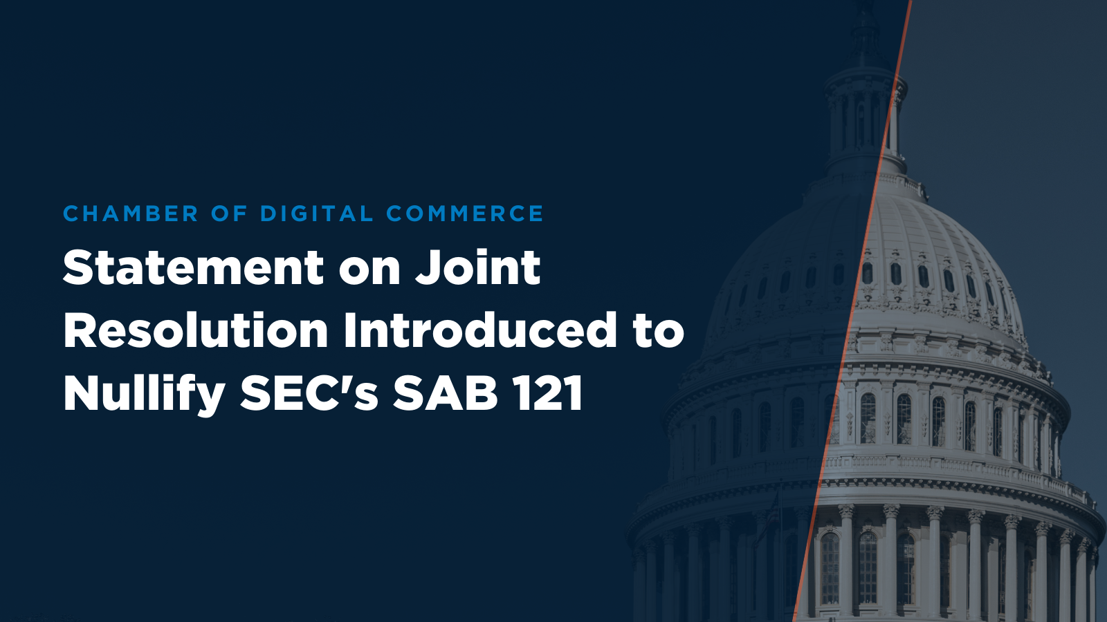 Statement On Joint Resolution Introduced To Nullify Secs Sab 121 The